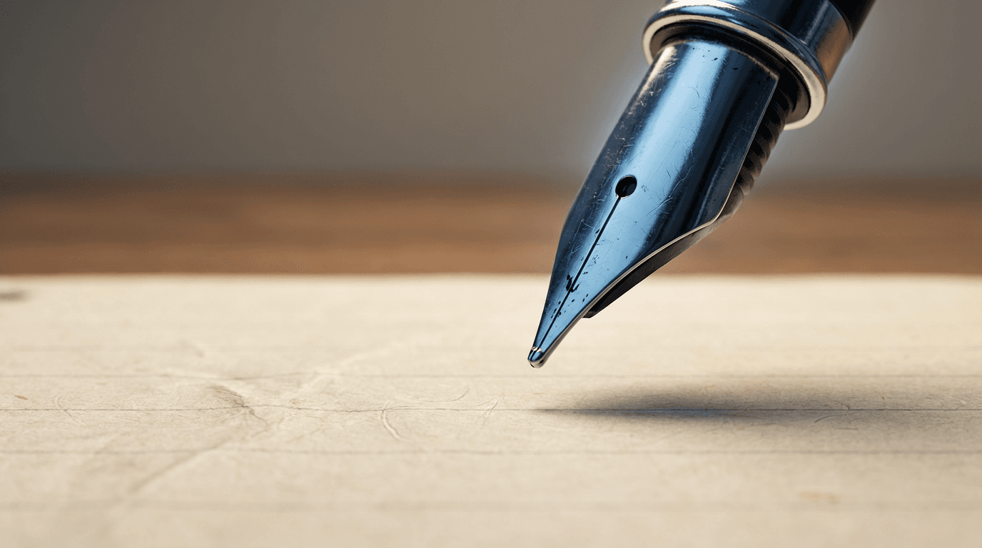 Pen marking checkbox on insurance policy document