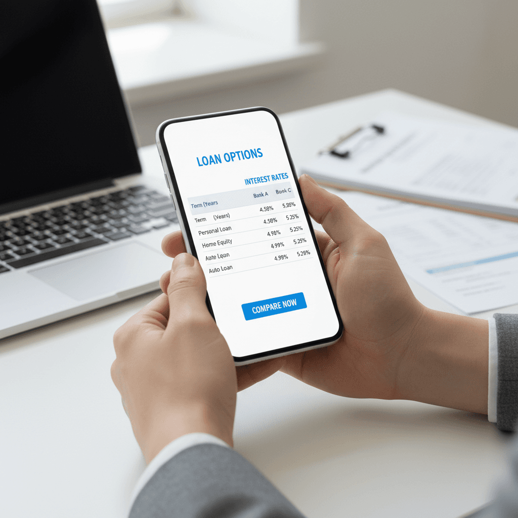 Insurance planning tools and financial documentation arranged professionally